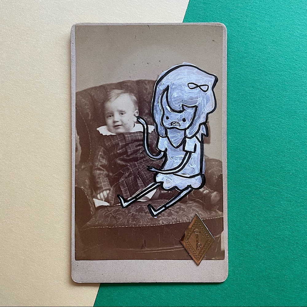 Altered art - Antique CDV - I got this.